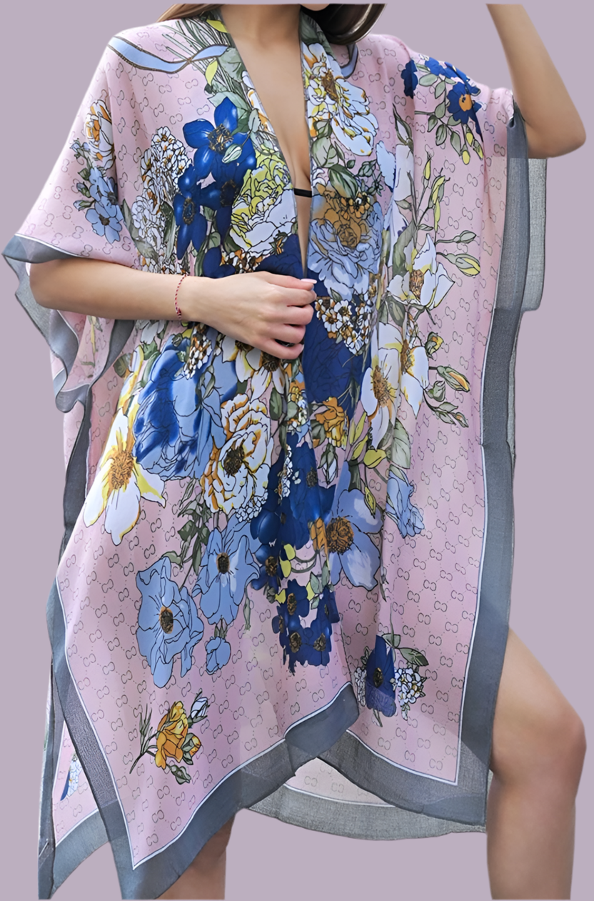 Floral pattern kimono/coverup