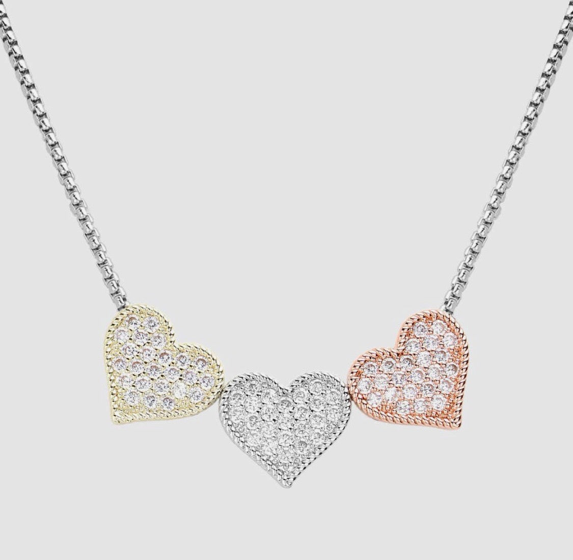 Triple Heart Necklace