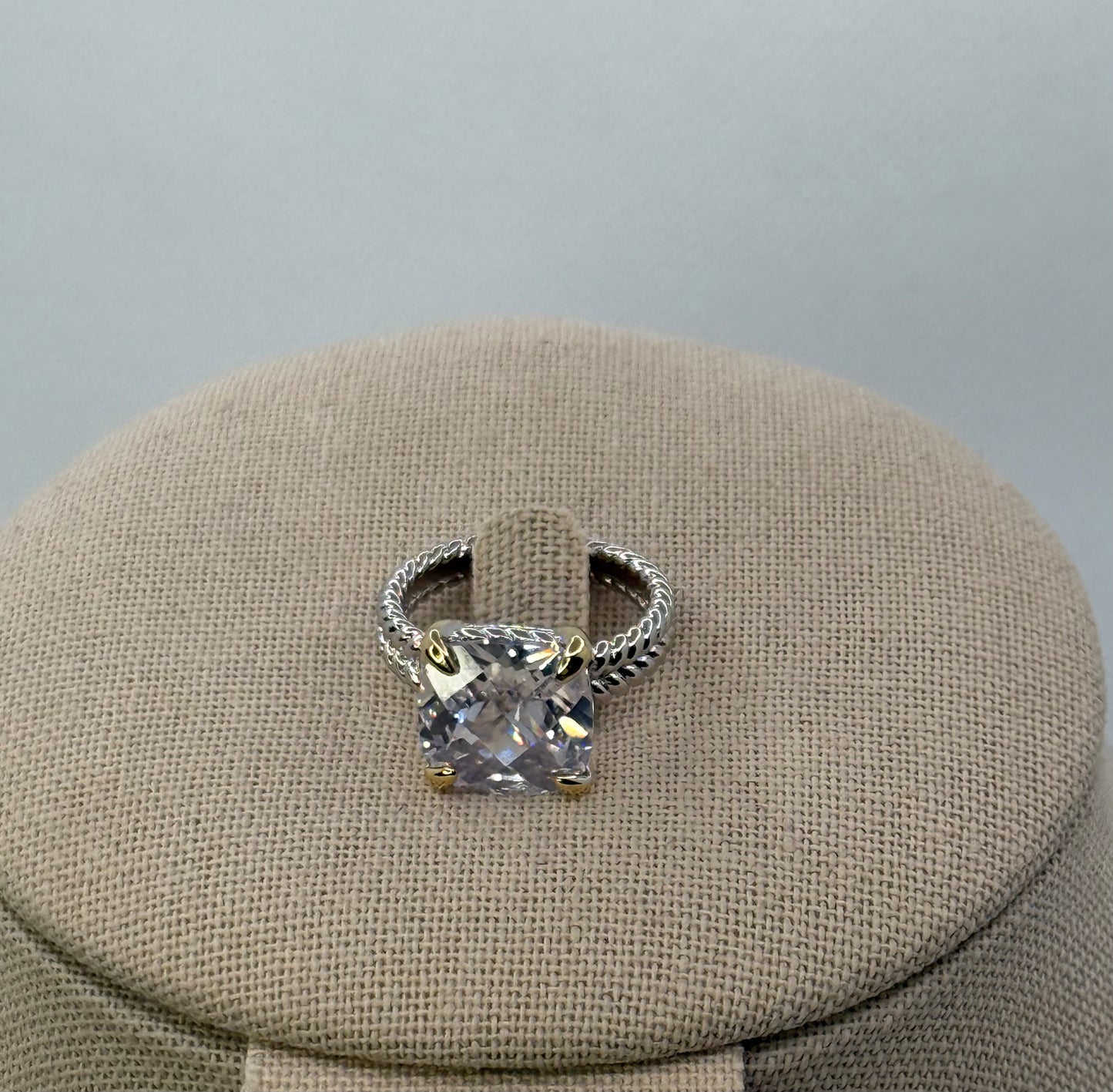 Square stone rings