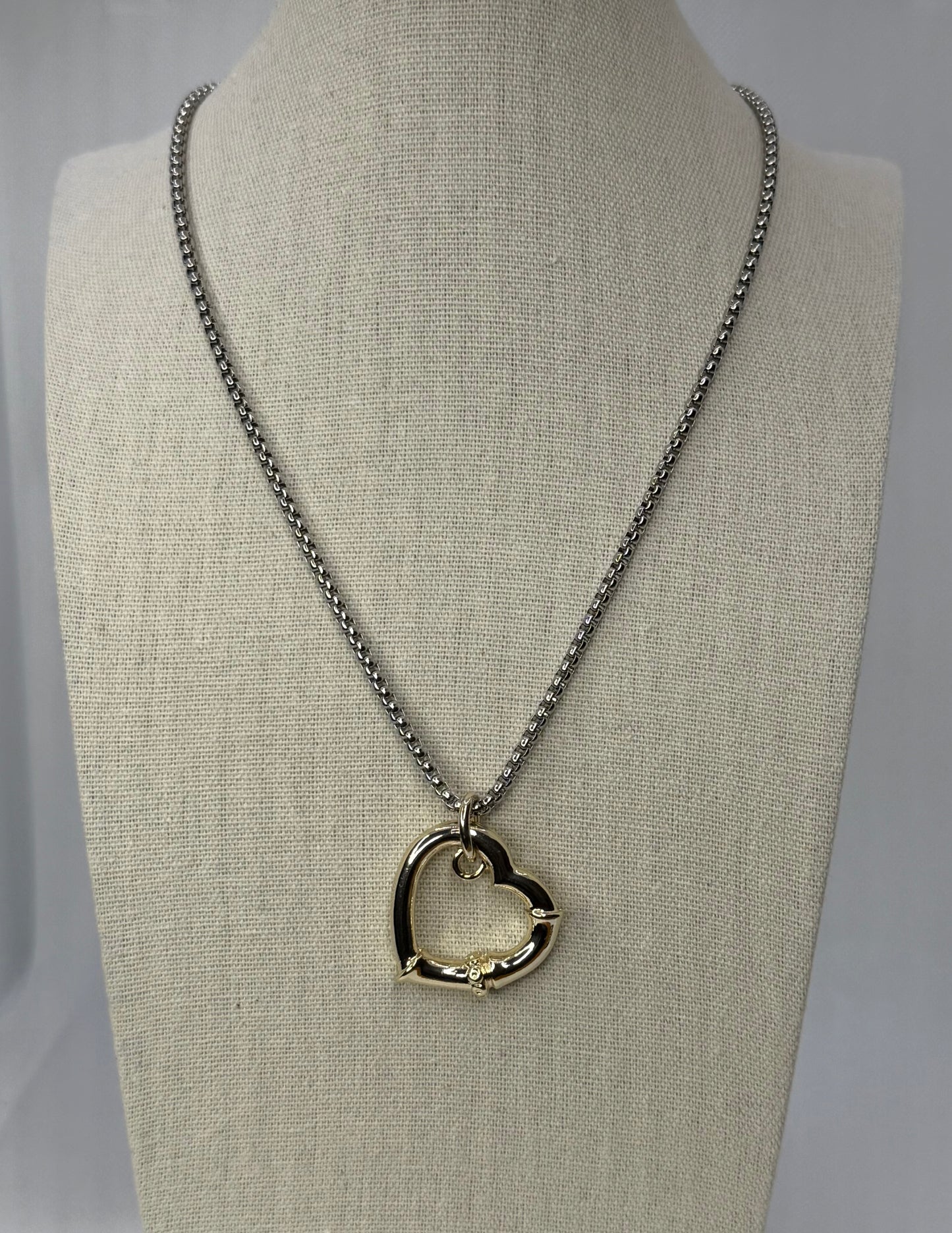 Open heart necklace