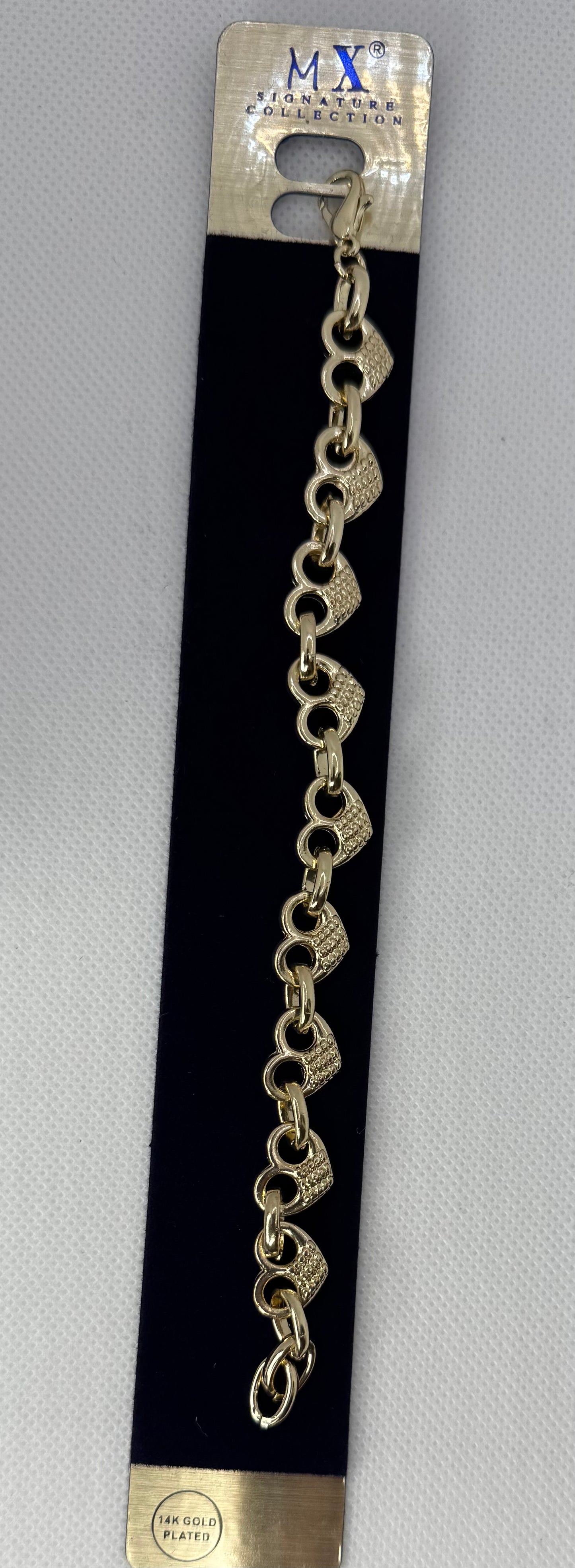 Gold mariner heart bracelet