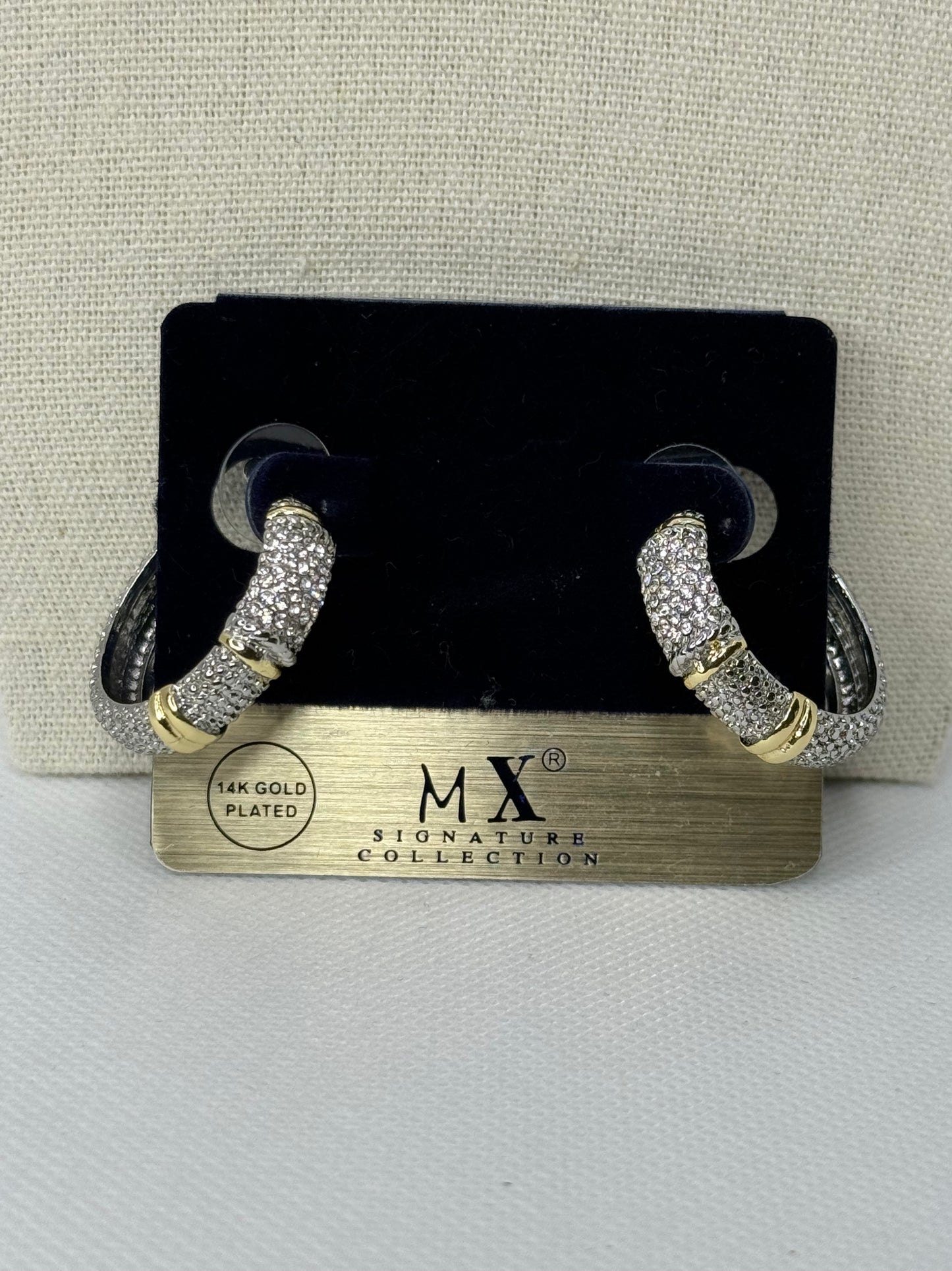 Touch of bling hoop