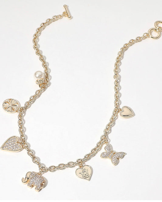 Bling charm necklace