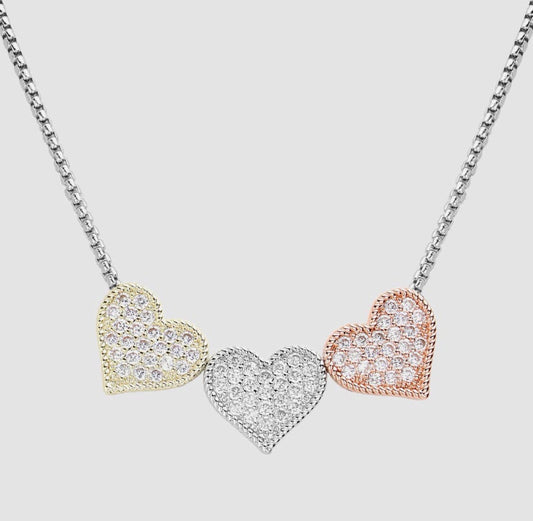 Triple Heart Necklace