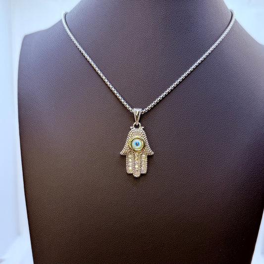 Hamsa necklace