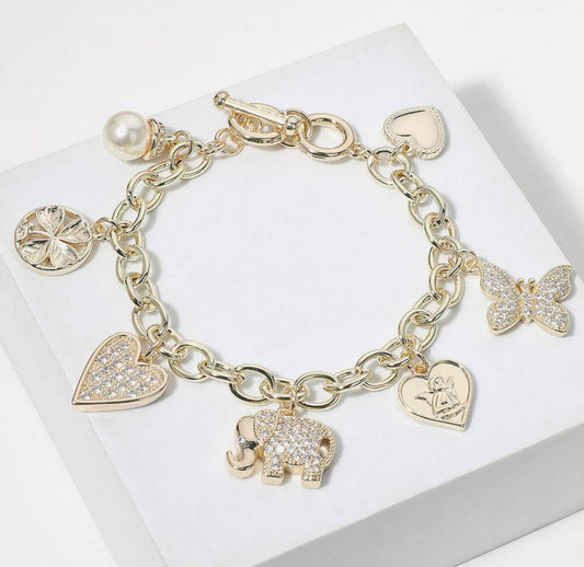 Bling charm bracelet