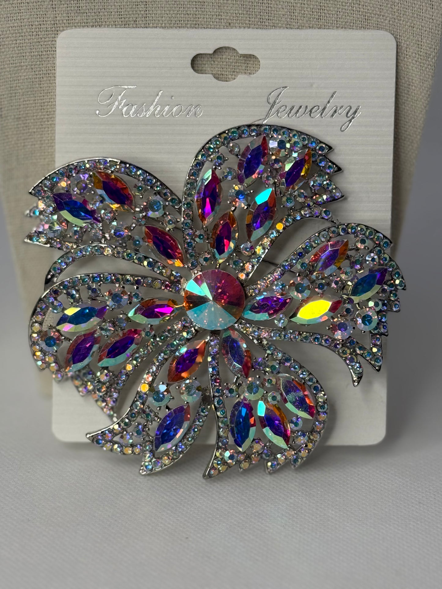 Large wheel brooch