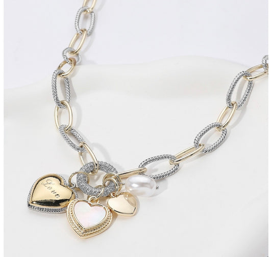 Love charm necklace