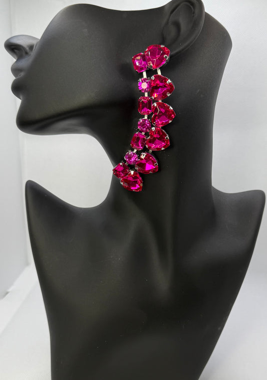 2 pairs dangle earrings