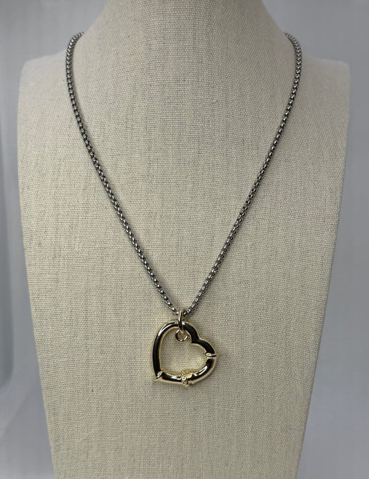 Open heart necklace