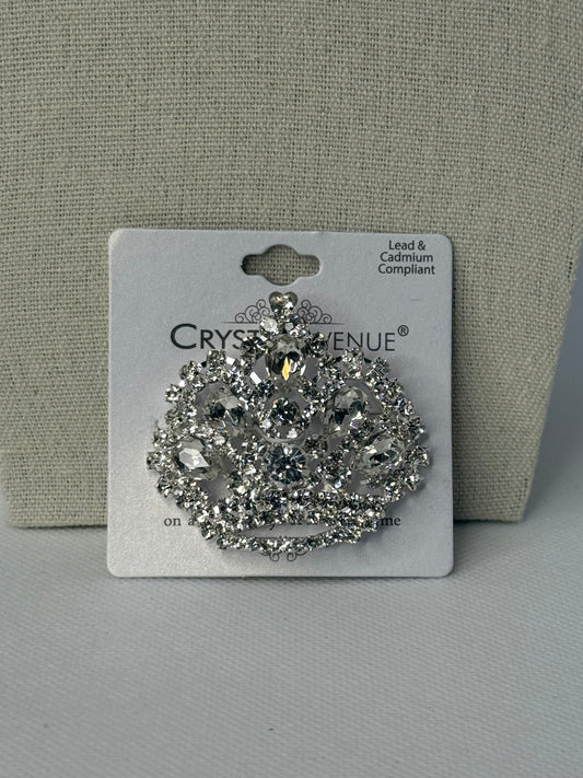 Small crown brooch