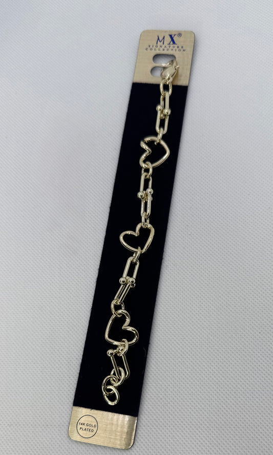 Inspired heart bracelet