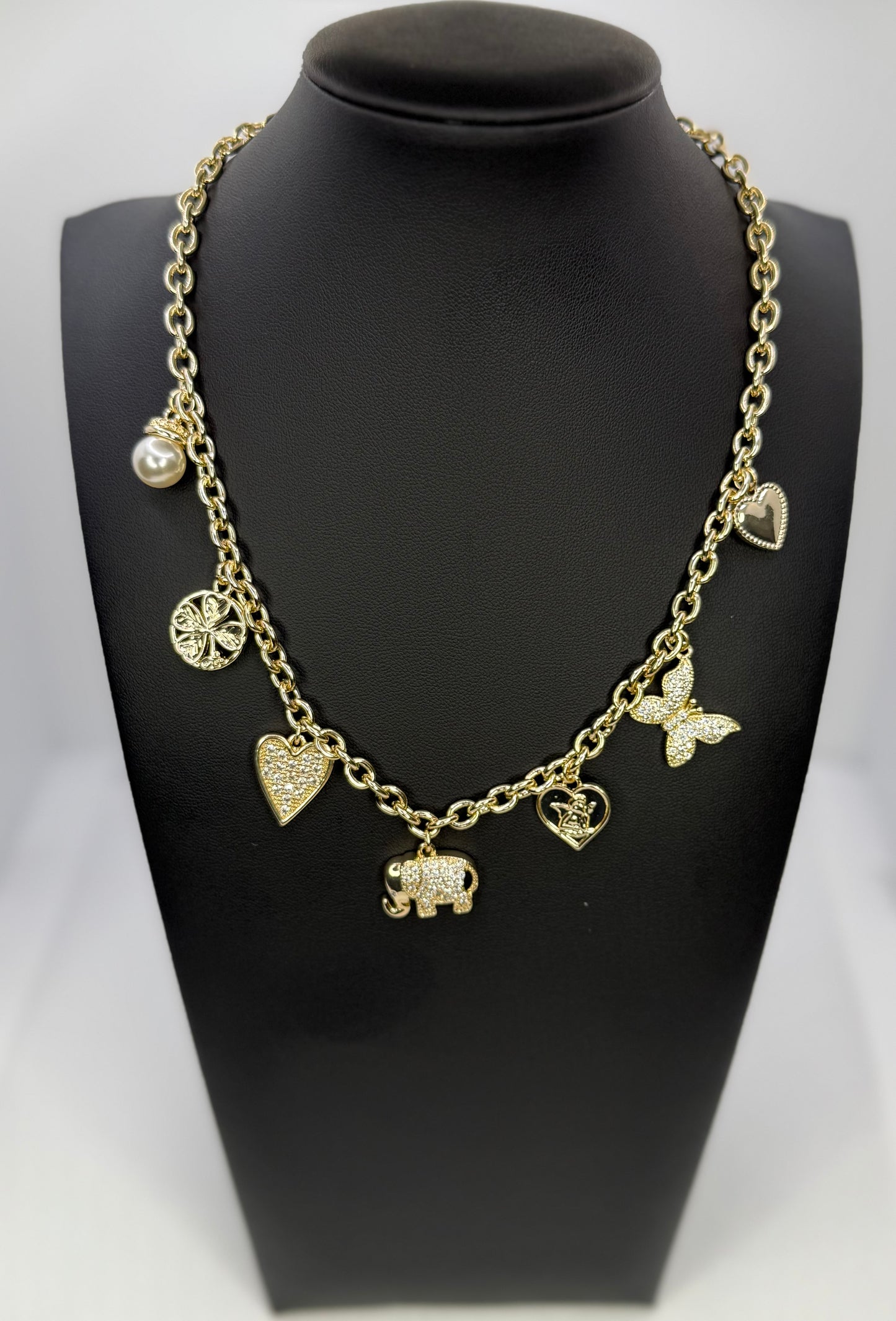 Bling charm necklace