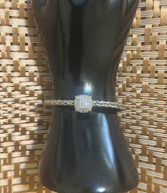 Square Stone Bangle