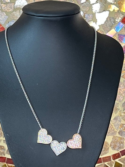 Triple Heart Necklace